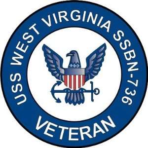  US Navy USS West Virginia SSBN 736 Ship Veteran Decal 