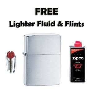  Lighter with FREE 4 oz can Premium lighter fluid, and 6 flints