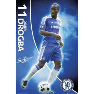  Chelsea FC   Didier Drogba Poster 11/12 Season 24 x 36 