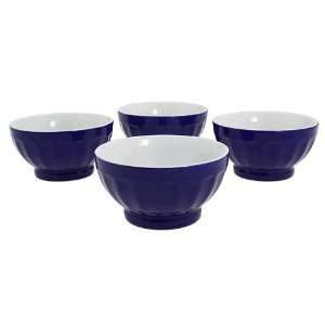  BIA Cordon Bleu 16 oz. Fluted Bowls   Set of 4   Blue 