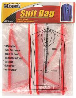 Feedbacks for NEW Wholesale Lot 144 Waterproof Clear Zipper Suit Bags