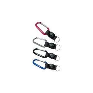   Carabiner With Compass, Web Strap And Split Ring