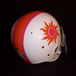1974 WFL California Sun Suspension Football Helmet  