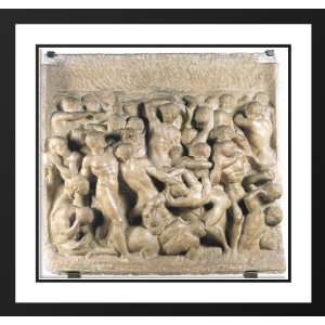  Michelangelo 30x28 Framed and Double Matted Battle of the 