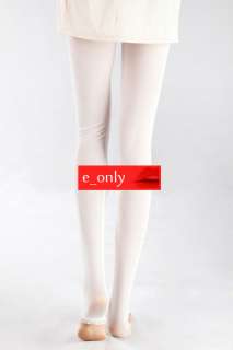 FOOTLESS SEXY LACE TIGHTS PANTS WOMEN LEGGINGS WHITE  