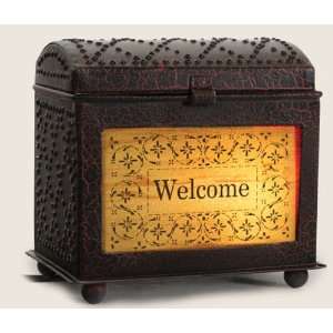   Black and Red Welcome with Design Electric Wax Warmer