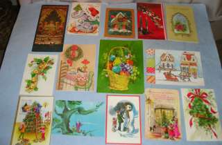 101 Vintage Christmas Greeting Cards pop ups, windows, unfolding 