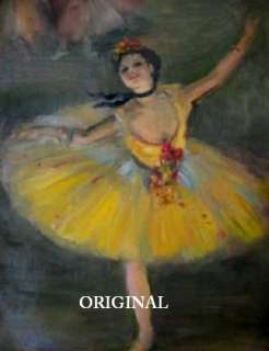 Degas Yellow Ballerina Cross Stitch Pat Dance Ballet T  