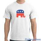 Republican Elephant Mascot Vintage Wash T Shirt Tee GOP  