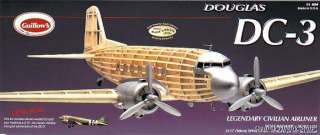 Guillows Douglas DC3 Airliner Wood display kit#804  
