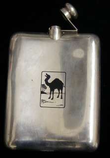 Sterling Silver 3/4 Pint Whiskey Flask  