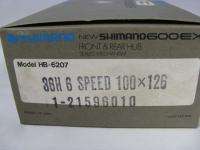 Vintage Shimano Ultegra 600 EX Hub Set NOS NIB 36 Hole 6 Speed road 