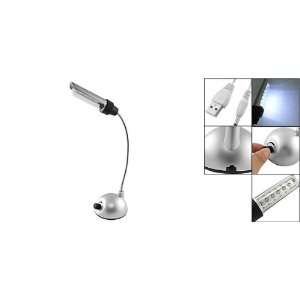   Gino Adjustable Neck 6 LED White Lighting USB Desk Lamp Electronics