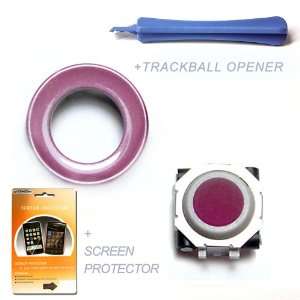     Rose / White Trackball & Rose Rim For Blackberry 8900 Electronics