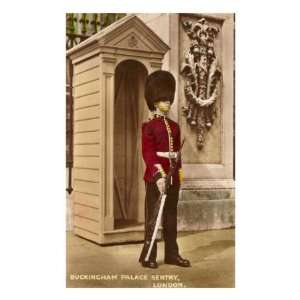  Guard at Buckingham Palace, London, England Premium Poster 