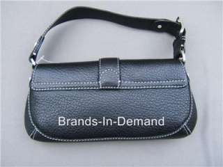 Michael Kors Wheatley Leather Black Flap Handbag  