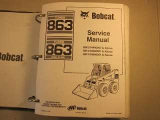 BOBCAT 863 Turbo G Skid Steer Loader SERVICE MANUAL  