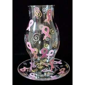 Pretty in Pink Design   Hand Painted   11 Hurricane Shade/10 Plate 