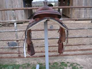Lightly Used Custom Hand Made 17 Inch Western Roping Saddle Roper 
