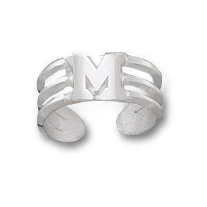  Miami Red Hawks Sterling Silver Toe Ring Jewelry