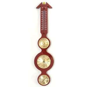  Hanging Weather Station, Wall Clock. 23 Inch Tall