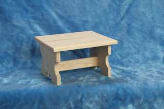 Handcrafted Childrens Step Stool/Foot Stool Pine Wood  