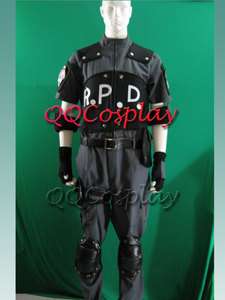   Evil 4 Leon Scott Kennedys RPD Uniform Cosplay Costume  