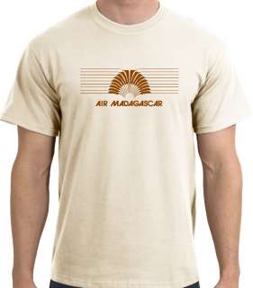 Available in a cool Natural T Shirt with a Brown Vintage airline logo 