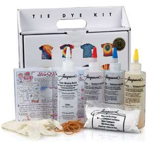 Jacquard Tie Dye Kit   Original Large 3 Color Set, T Shirt Dyeing, DVD 