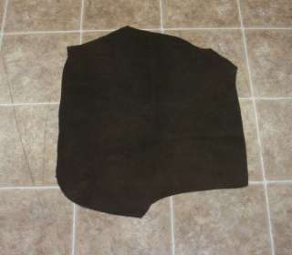 935 4) Hide of Brown Split Embossed Bison Leather  