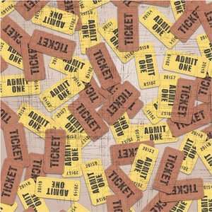  Movie Tickets Scrapbook Paper