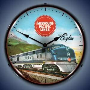  Missouri Pacific Lines Lighted Clock 
