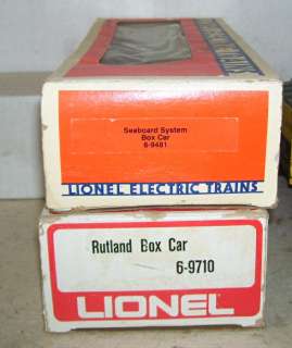 LIONEL O 9481 & 9710 BOXCAR LOT  