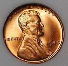 1940 lincoln wheat cent penny very high grade ms red lu $ 48 99 time 