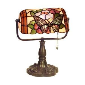 13 Banker Butterfly Shade Pattern Tiffany Style Energy Saving Bronze 
