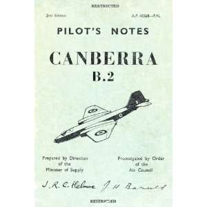 English Electric Canberra B.2 Aircraft Pilots Notes Manual Sicuro 