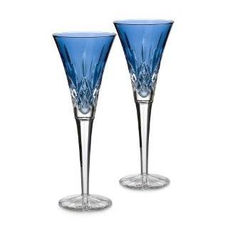 Waterford® Crystal Lismore Sapphire Flute Pair