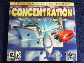 SEALED CASE CONCENTRATION A GAME OF MIX AND MATCH PC CD ROM Windows 