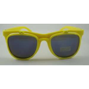  Yellow Flip Up Wayfarer Style Glasses 