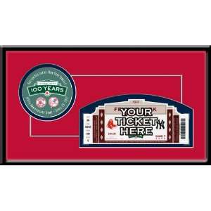  Fenway Park 100th Anniversary Game Single Ticket Frame Sports