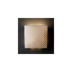   POR 5120 WAVE Porcelina 1 Light Wall Sconce with Porcelain Waves glass