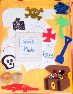 12 Super Pirate Treasure Map Magnet Frames Party Favors  