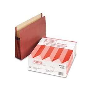 Watershed Seven Inch Expansion File Pocket, Straight Cut, Letter, Red 