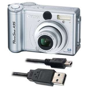 USB 2.0 DATA CABLE FOR CANON POWERSHOT A95 CAMERA  