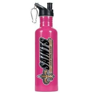  New Orleans Saints 26oz Pink Stainless Steel Water Bottle 