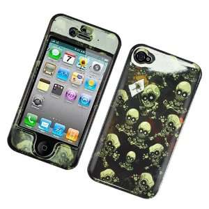  Black with Green Alien Skelenton Invaders Apple Iphone 4 