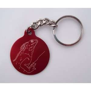    Laser Etched Chinese Water Dragon Key Chain 