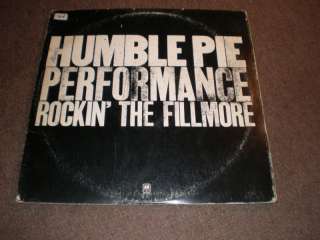 HUMBLE PIE ROCKIN THE FILLMORE LP/RECORD  