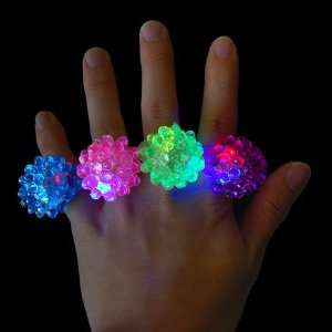  Flashing LED Jelly Ring   Purple 