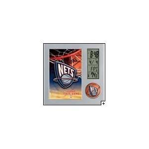 NBA New Jersey Nets Team Desk Clock 